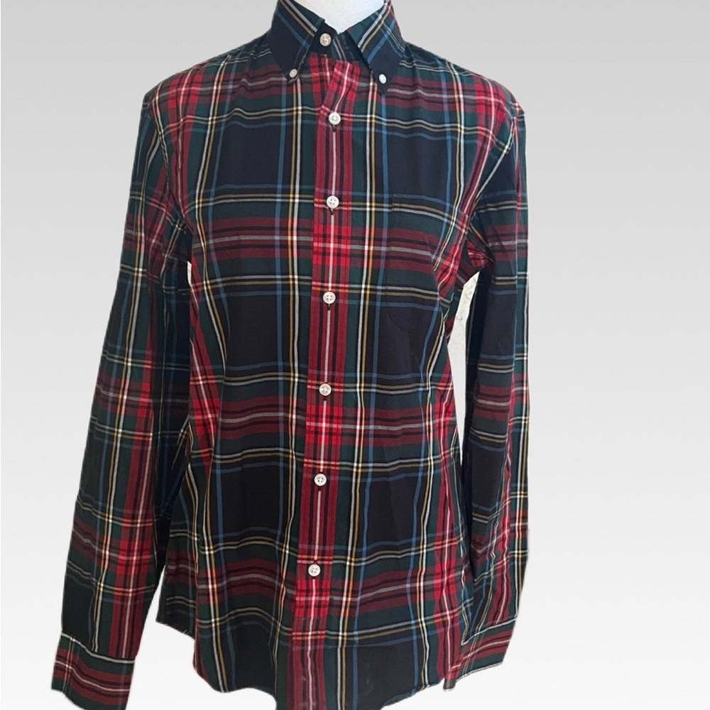 J. Crew Multicolor Plaid Button Down Shirt size S